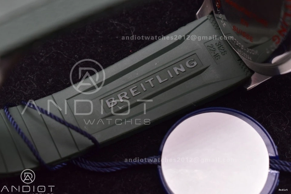 SS Rubber Best A2824 Automatic Dial on Orange Edition 42 Green 1:1 BLSF SuperOcean Strap 1113